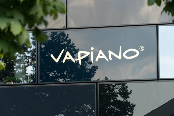 Berlín Alemania Agosto 2018 Exterior Del Restaurante Vapiano Vapiano Una — Foto de Stock