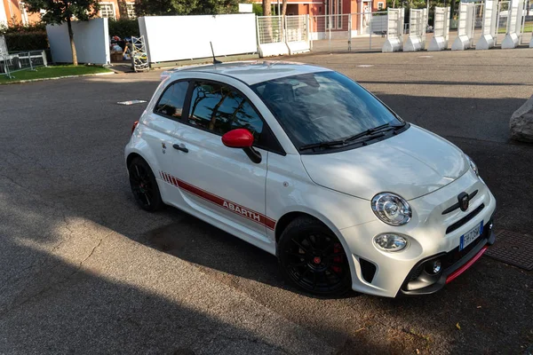 Roma Itália Setembro 2018 Abarth Car Abarth Spa Uma Montadora — Fotografia de Stock