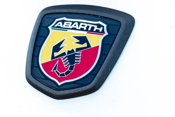 Рим Италия Сентября 2018 Автомобиль Abarth Abarth Spa Производитель Гоночных — стоковое фото
