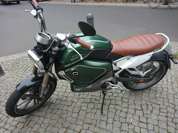 Berlin Deutschland November 2018 Super Soko Elektromotorrad Mit Abnehmbarem Lithium — Stockfoto