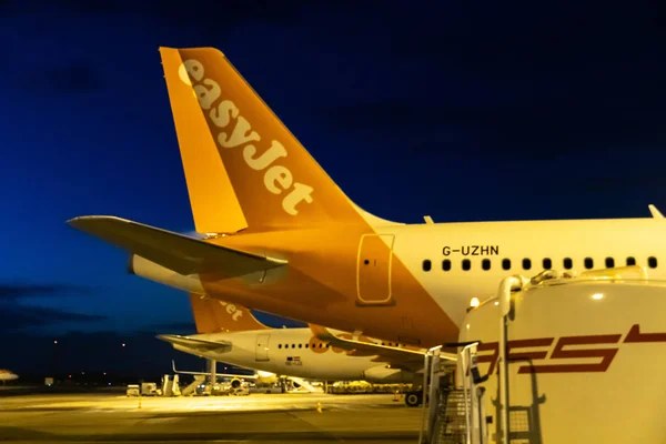 Rome Italie Octobre 2018 Avion Compagnie Aérienne Britannique Easyjet Est — Photo