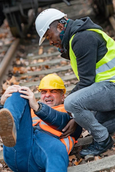 Work accident on the railway tracks