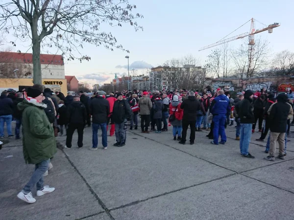 Berlin Duitsland Februari 2019 Ventilators Van Club Van Voetbal Van — Stockfoto