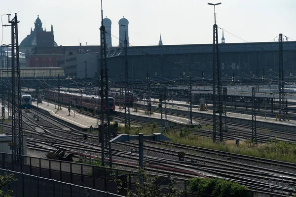 Bahnhof Und Bahngleise — Stockfoto