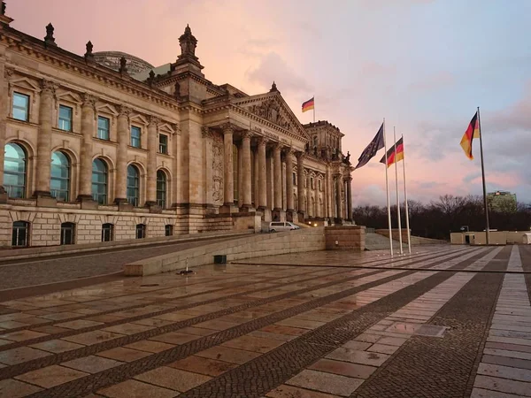 Berlín Alemania Marzo 2019 Famoso Edificio Del Reichstag Sede Del — Foto de Stock
