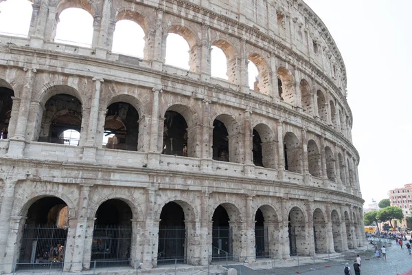 Rome Italie Août 2018 Les Touristes Visitent Ancien Colisée Des — Photo
