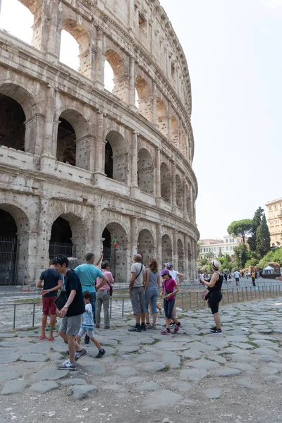 Rom Italien August 2018 Touristen Beim Besuch Des Antiken Römischen — Stockfoto