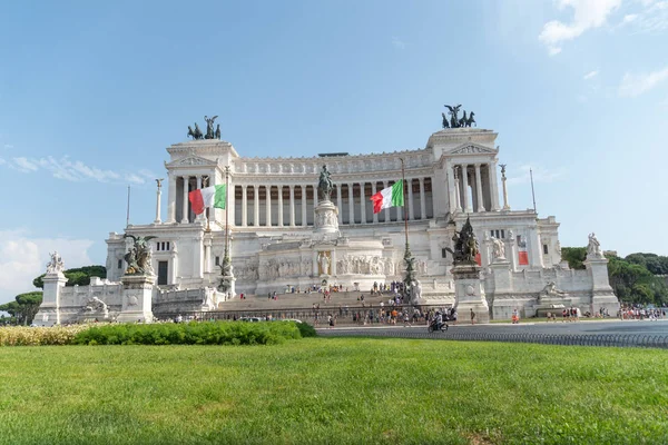 Roma Italya Ağustos 2018 Anavatan Altar Piazza Venezia Dan Görünümü — Stok fotoğraf