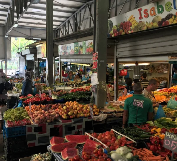 Roma Agosto 2018 Frutta Fresca Sul Mercato All Ingrosso — Foto Stock