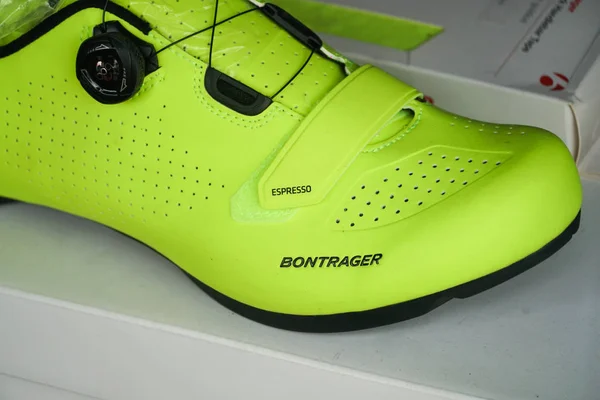 París Francia Marzo 2019 Bontrager Zapatos Ciclismo Venta Bontrager Fabrica — Foto de Stock