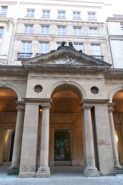 Berlin, Almanya - 19 Nisan 2019: Bundesministerium der Justiz und fr Verbraucherschutz (Bmj), Almanya Federal Adalet ve Tüketiciyi Koruma Bakanlığı Genel Merkezi