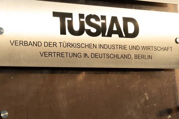 Berlin Deutschland April 2019 Tsad Verband Der Türkischen Industrie Und — Stockfoto