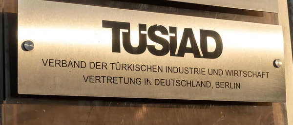 Berlin Deutschland April 2019 Tsad Verband Der Türkischen Industrie Und — Stockfoto