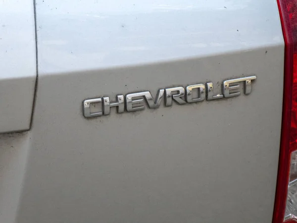 Berlin Niemcy Maja 2018 Emblemat Samochodu Chevroleta Chevrolet Potocznie Określany — Zdjęcie stockowe
