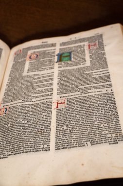 Açık antik Latin kitap