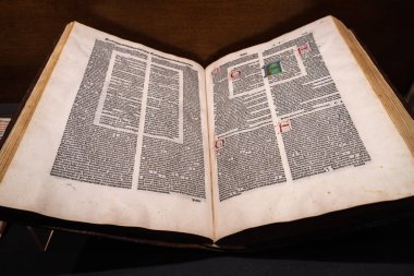 Açık antik Latin kitap