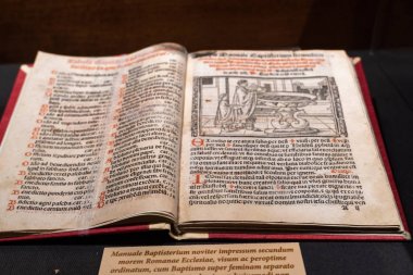 Açık antik Latin kitap