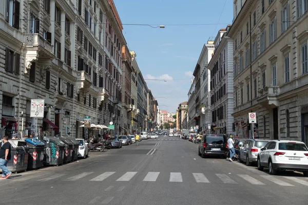 Roma Itália Agosto 2018 Cavour Rua Castro Pretorio Monti Rioni — Fotografia de Stock