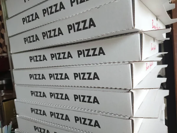 Pila Cajas Pizza — Foto de Stock