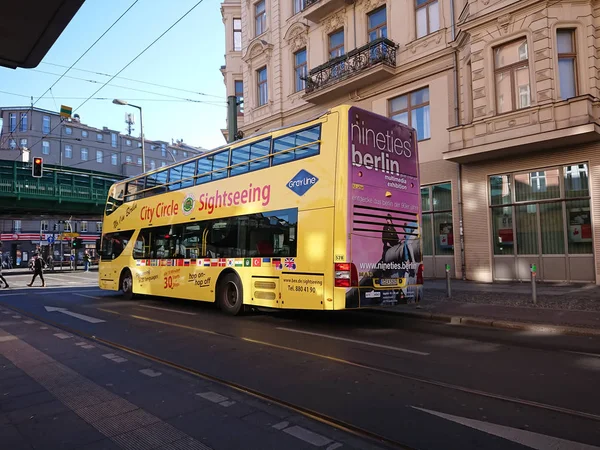 Berlin Deutschland Februar 2019 Stadtrundfahrt Mit Dem Doppeldeckerbus Rund Die — Stockfoto