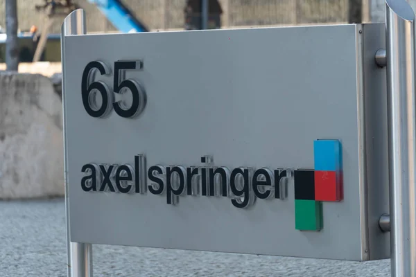 Berlin Germany April 2019 Axel Springer Headquarters Kreuzberg District Axel — Stockfoto