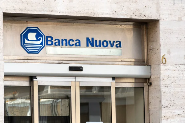 Rome Italië September 2018 Banca Nuova Bank Branch Banca Nuova — Stockfoto