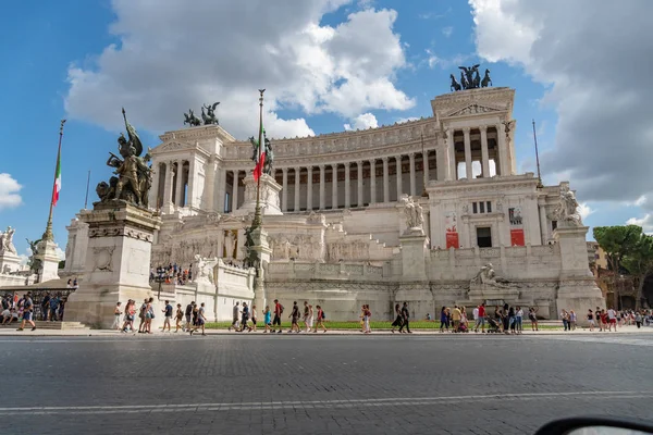 Roma Itália Setembro 2018 Altar Pátria Piazza Venezia Monumento Também — Fotografia de Stock