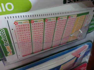 Roma, İtalya - 4 Eylül 2018: İtalyan Piyango oyunu Loto oyun slip