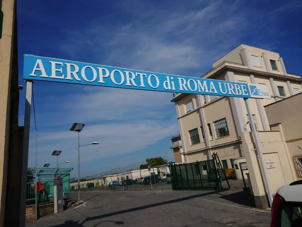 Roma Italia Septiembre 2018 Entrada Del Aeropuerto Roma Urbe Italiano — Foto de Stock