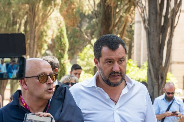 Řím Itálie Července 2019 Matteo Salvini Místopředseda Vlády Itálie Ministr — Stock fotografie