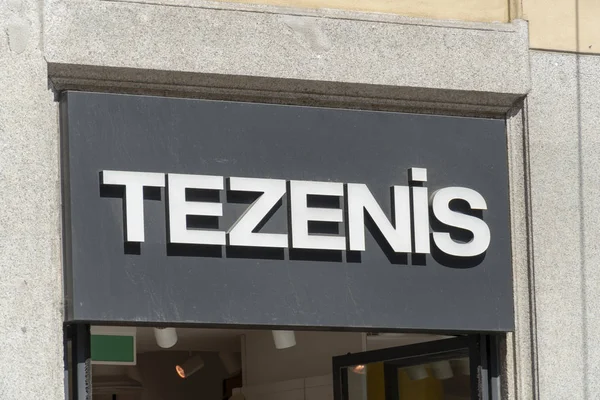 Milán Italia Julio 2018 Señalización Tienda Tezenis Tezenis Una Marca — Foto de Stock