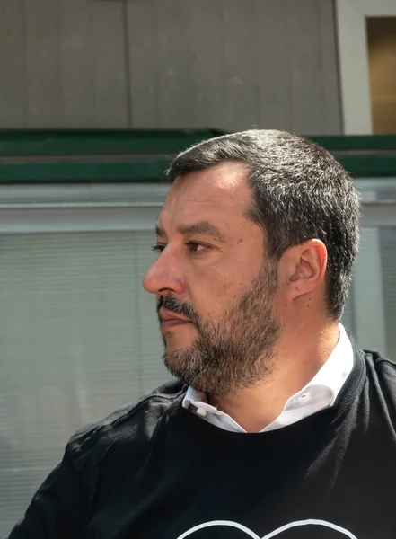 Rom Italien Juli 2019 Italiens Inrikesminister Matteo Salvini Besöker Roms — Stockfoto