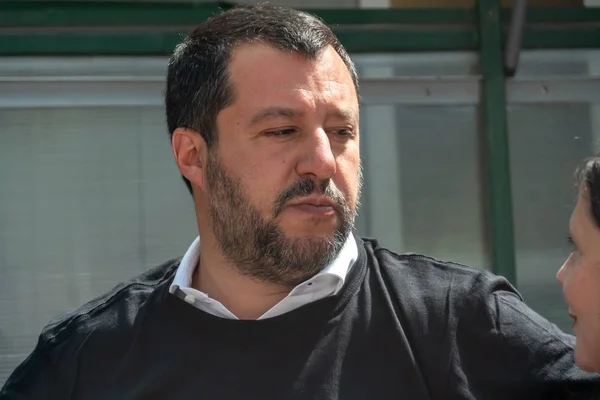 Řím Itálie Července 2019 Matteo Salvini Místopředseda Vlády Itálie Ministr — Stock fotografie