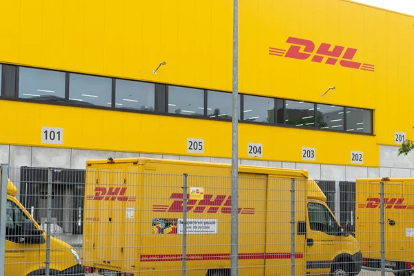 Berlin Deutschland Juli 2019 Dhl Lieferstelle Dhl Ist Weltmarktführer Der — Stockfoto