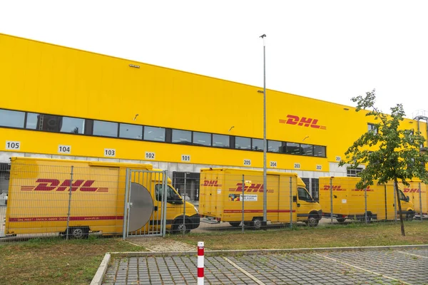 Berlin Deutschland Juli 2019 Dhl Lieferstelle Dhl Ist Weltmarktführer Der — Stockfoto