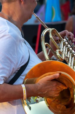Bir korna çalar kırpılmış görüntü