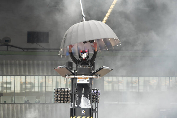 Berlin, Germany - May 25, 2019: Fia Formula E-Prix, party after the race with Formula E DJ
