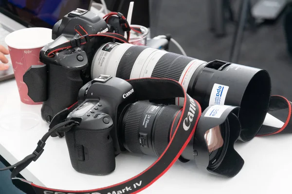 Berlim Alemanha Maio 2019 Câmera Digital Canon Profissional Canon Inc — Fotografia de Stock