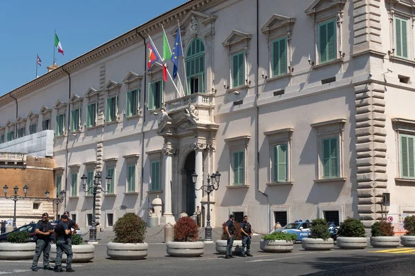 Рим Италия Августа 2019 Квиринальный Дворец Palazzo Del Quirinale Историческое — стоковое фото