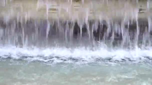 Fontänen Tyrrenian Italienska Fontana Del Tirreno Vid Monumentet Över Vittorio — Stockvideo