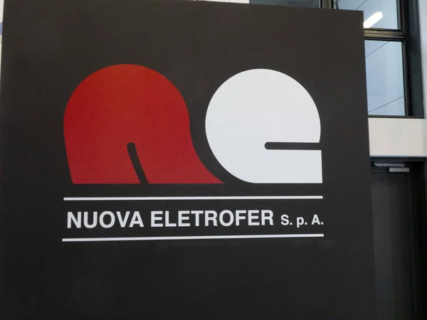 Berlim Alemanha Junho 2018 Sinal Nuova Eletrofer Spa Empresa Italiana — Fotografia de Stock
