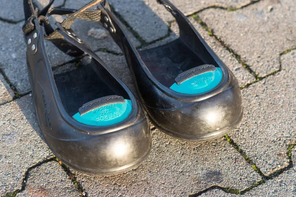Защитная Обувь Tiger Grip Колпачком Ноге — стоковое фото
