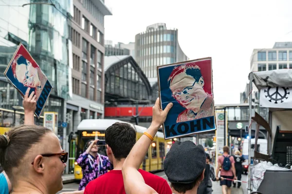 Berlijn Duitsland Juni 2020 Affiche Van Stephan Kohn Tijdens Freedom — Stockfoto