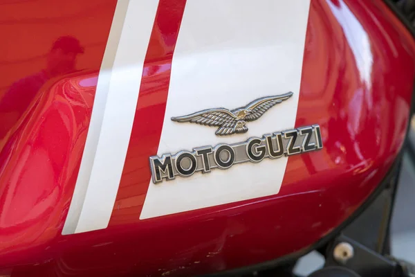Berlin Tyskland Juni 2020 Moto Guzzi Motorcykel Moto Guzzi Grundades — Stockfoto