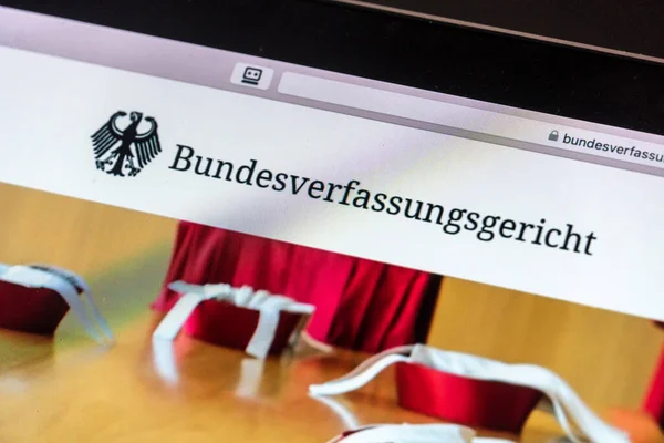 Berlin Deutschland Juni 2020 Homepage Des Bundesverfassungsgerichts Des Obersten Verfassungsgerichts — Stockfoto