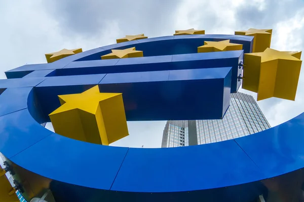 Francoforte Sul Meno Germania Giugno 2020 Euro Skulptur Tedesco Scultura — Foto Stock