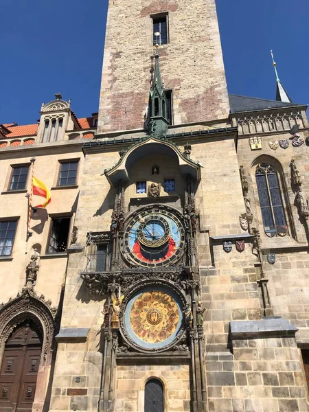 Praha Česká Republika Července 2020 Středověké Orloj Praha Nebo Praha — Stock fotografie