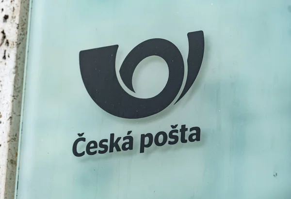 Praga República Checa Julio 2020 Signage Czech Post Esk Pota — Foto de Stock
