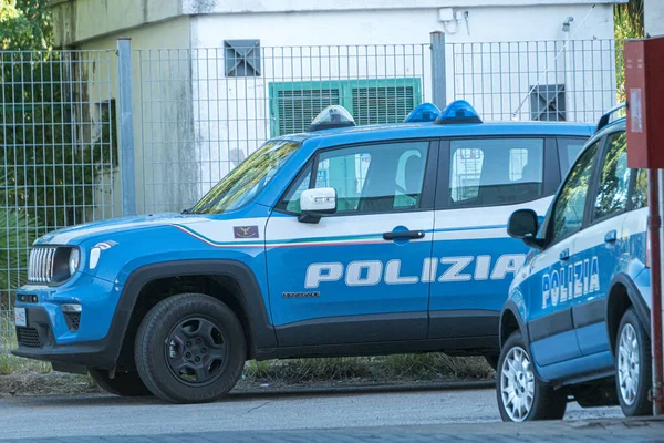 Ponza Itália Setembro 2020 Polícia Italiana Jeep Renegade Car — Fotografia de Stock