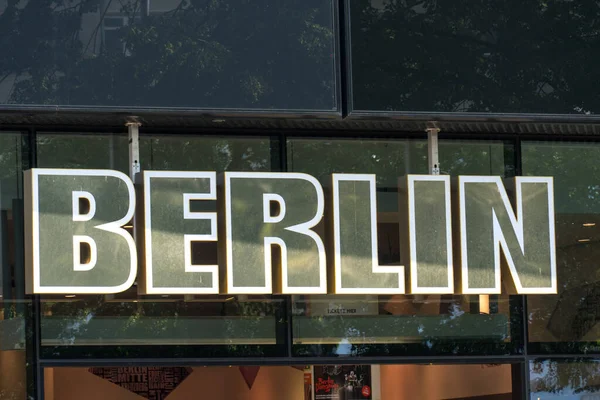 Берлін Німеччина Липня 2019 Берлінський Знак — стокове фото